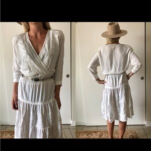 Vintage Carole Little Peasant Prairie Dress, Size 8